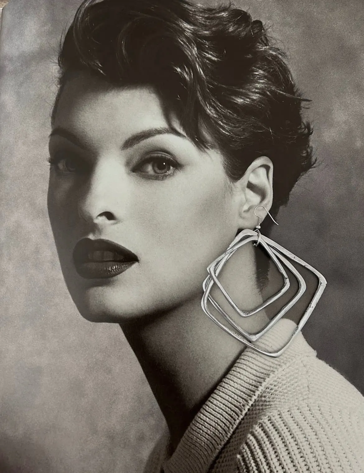 Handmade Large Dangling Earrings