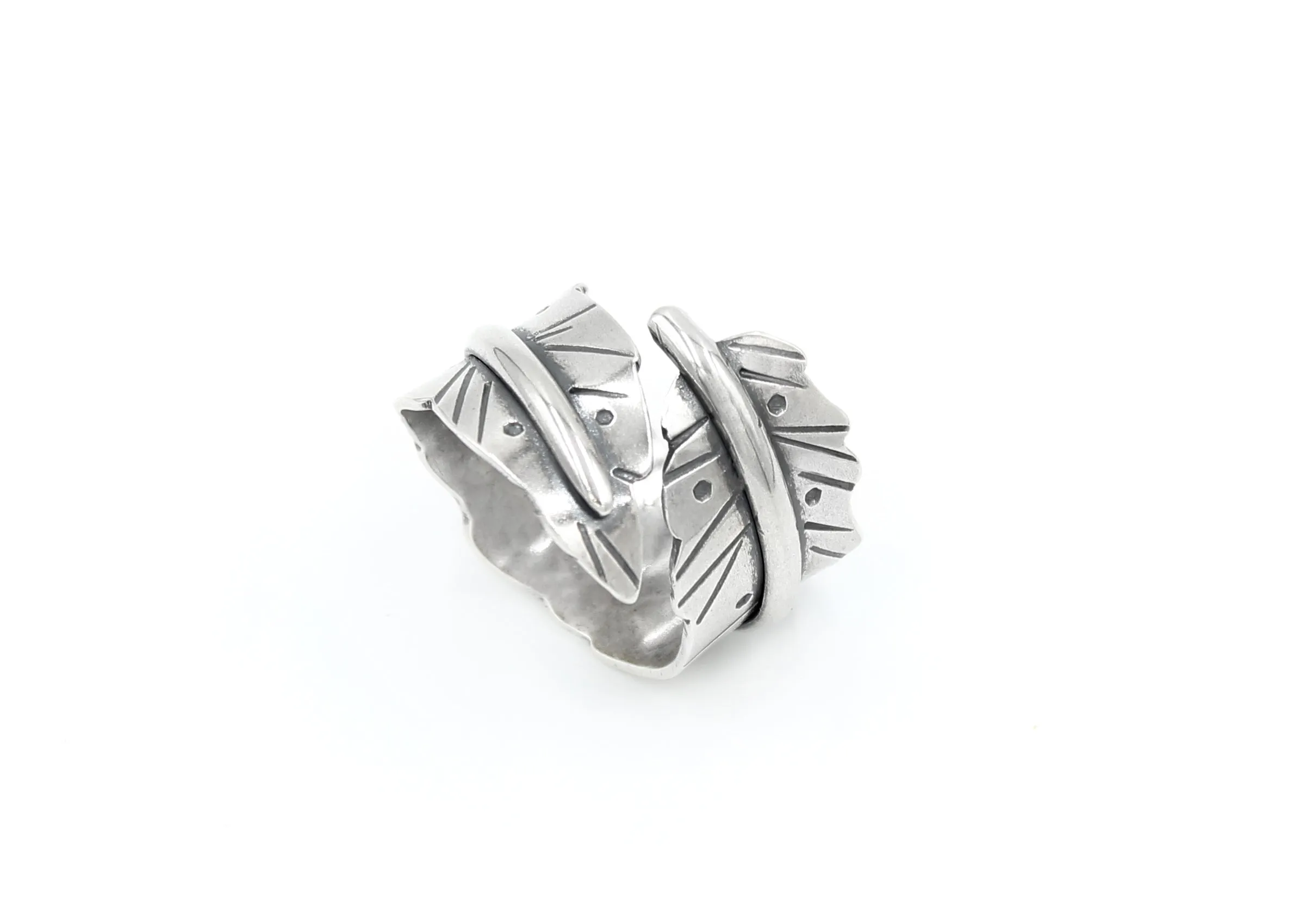 Handmade Sterling Silver Feather Ring