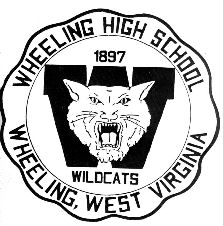 Handmade Sterling Silver "Wheeling High School" Bead