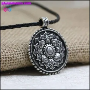 Handmade Tibetan Mandala Flower Necklace