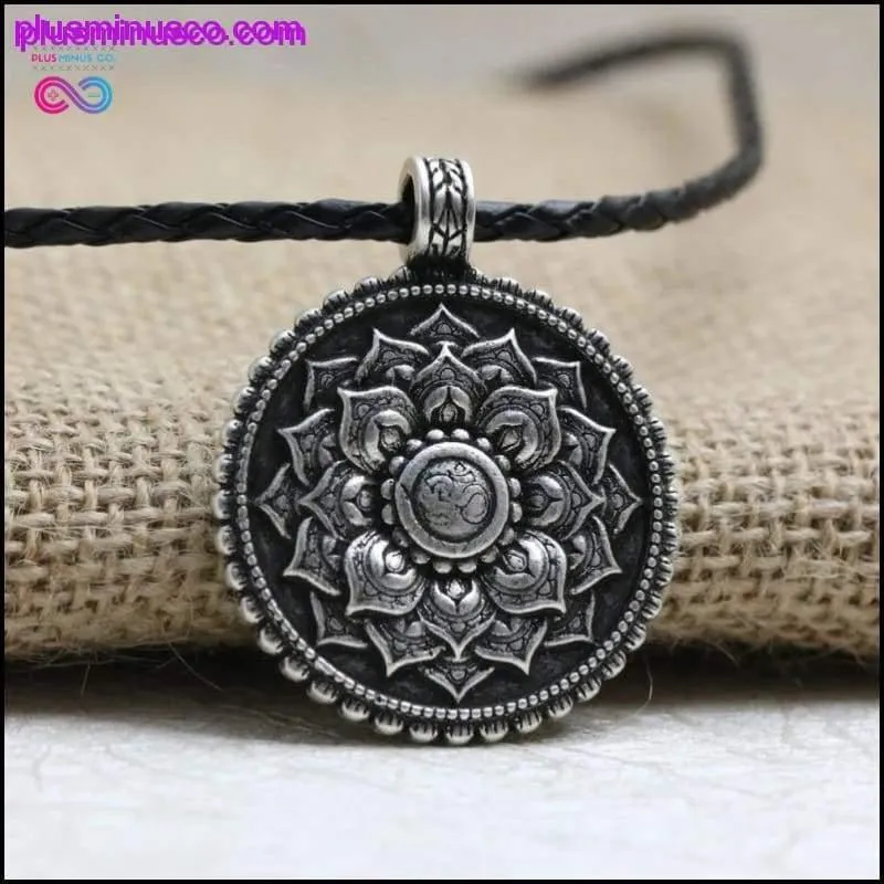 Handmade Tibetan Mandala Flower Necklace