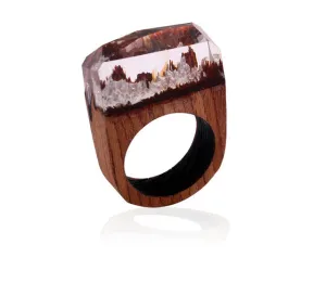 Handmade Wooden Resin Ring