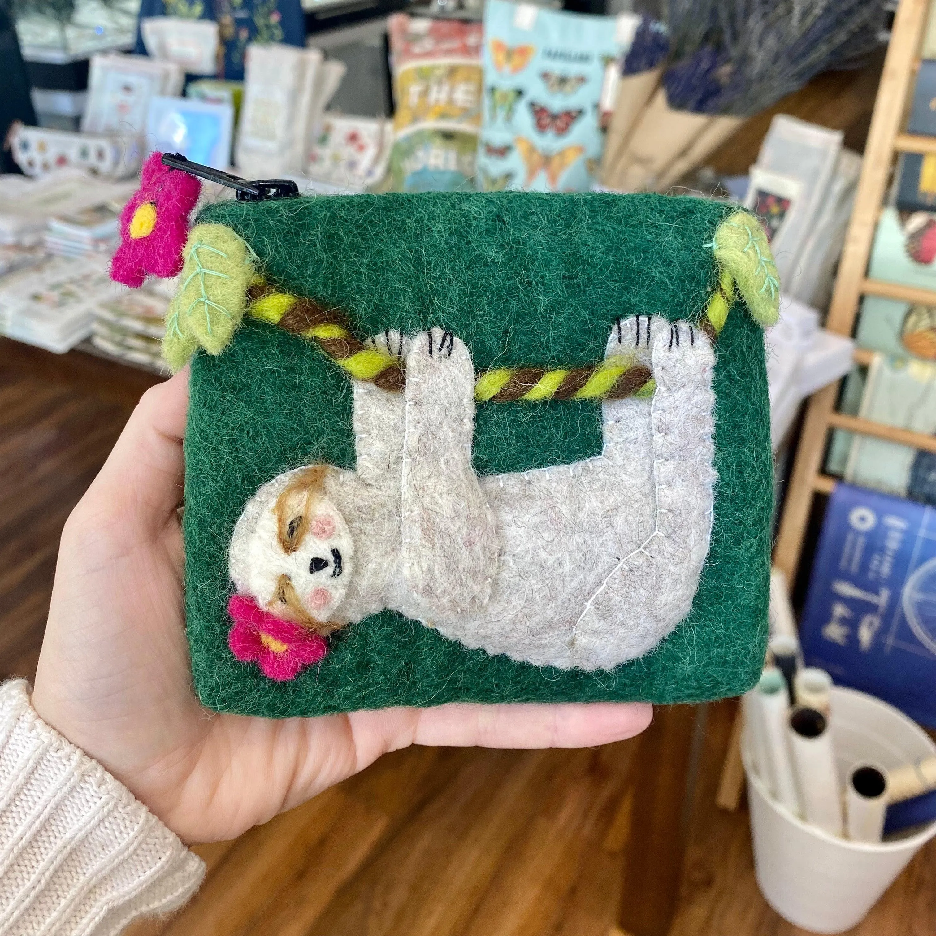 Handmade Wool Coin Purses