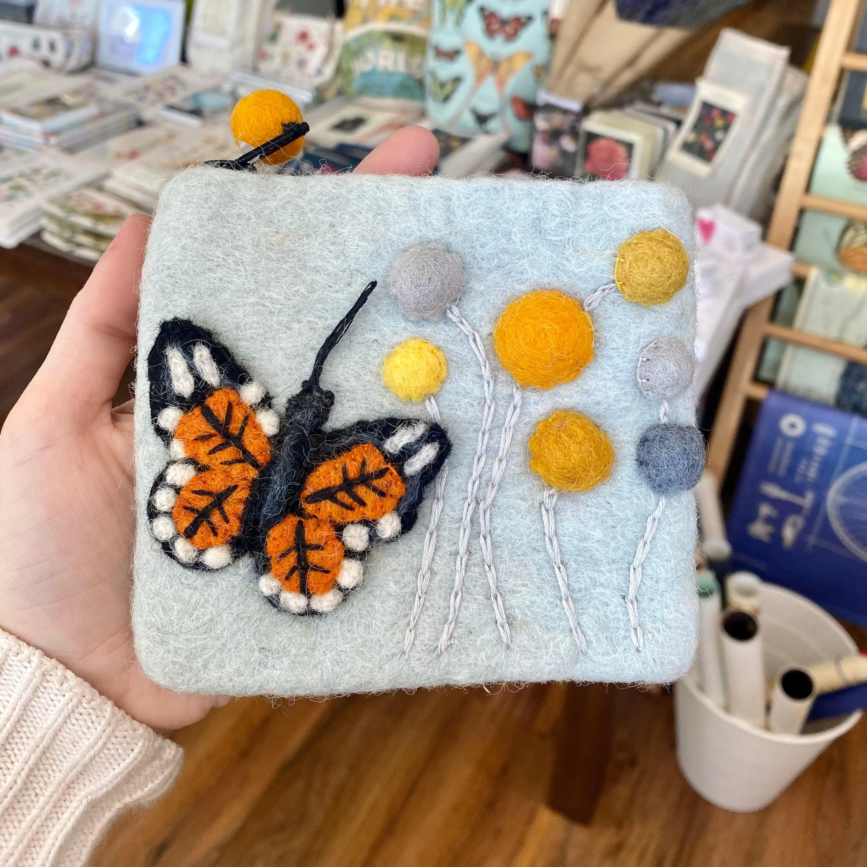 Handmade Wool Coin Purses