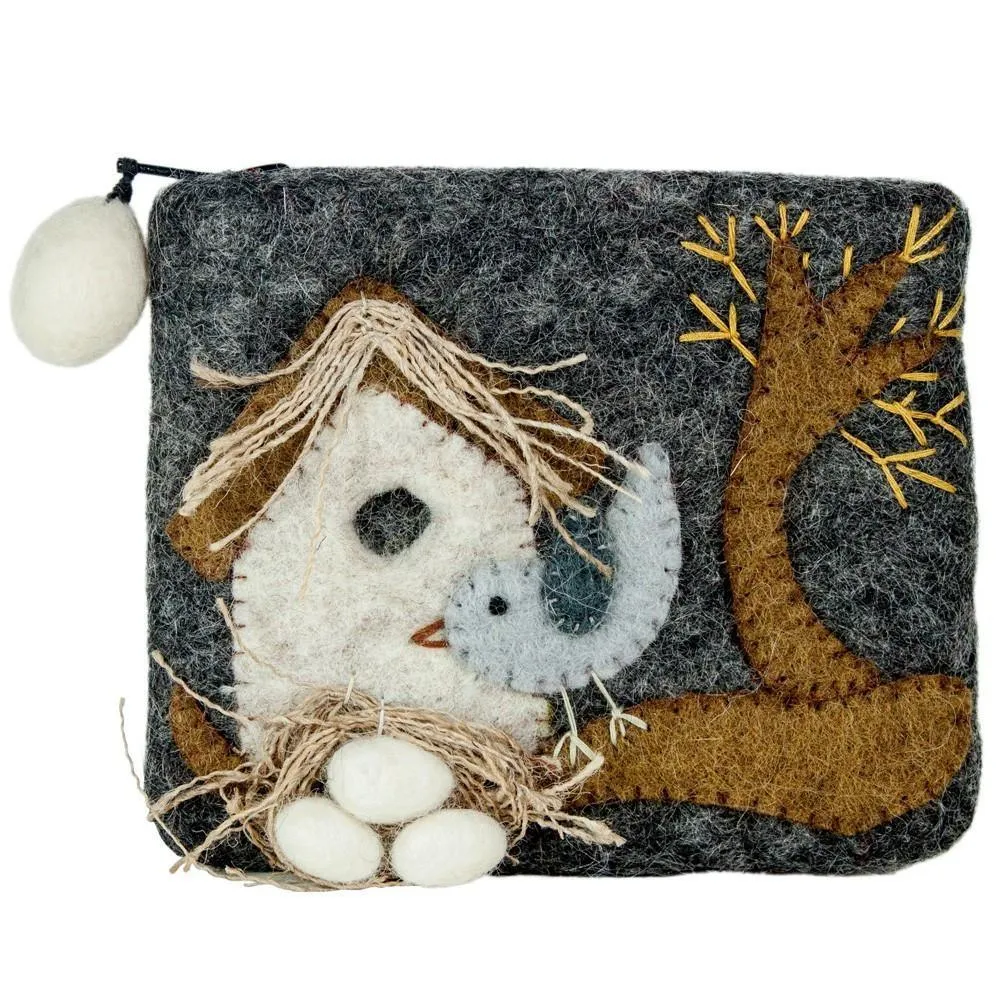 Handmade Wool Coin Purses