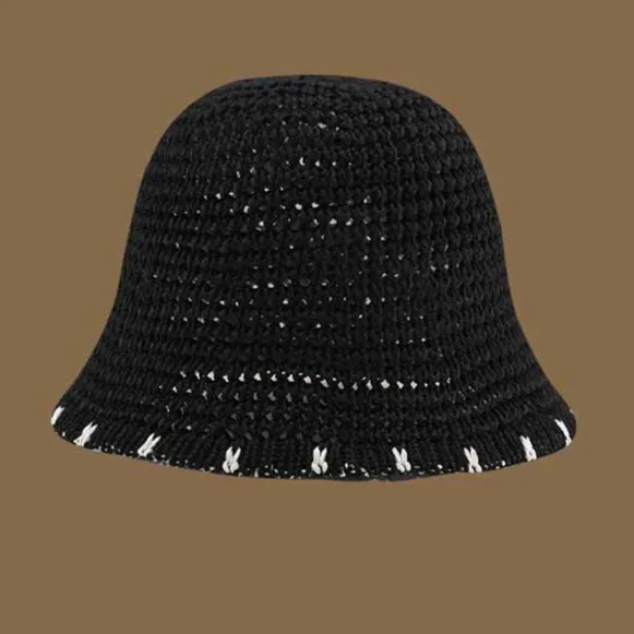 Handwoven Straw Bucket Hat | Breathable Summer Sun Hat
