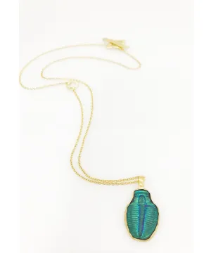 Heather Benjamin Fossilized Trilobite Necklace