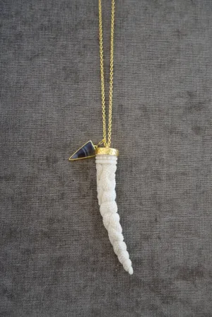 Heather Benjamin | Handmade Carved Deer Antler Necklace