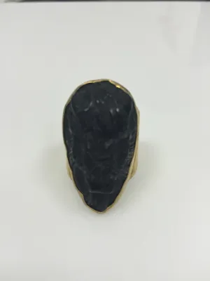 Heather Benjamin | Handmade Carved Horn Bison Ring