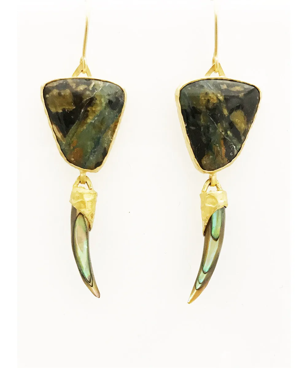 Heather Benjamin Handmade Ocean Jasper Earring