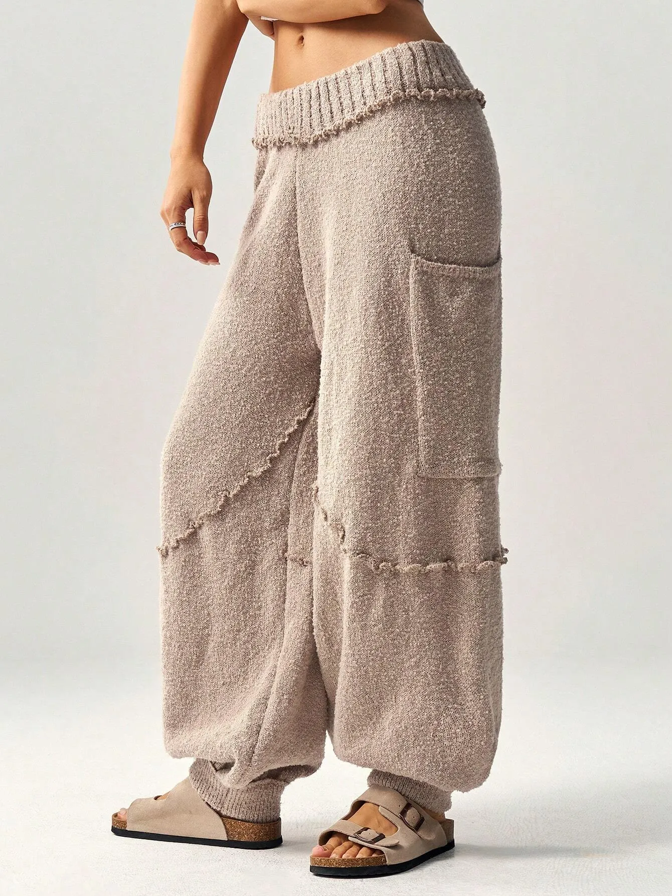 High-Waist Baggy Sweater Pants for Women – Stylish & Comfortable Joggers