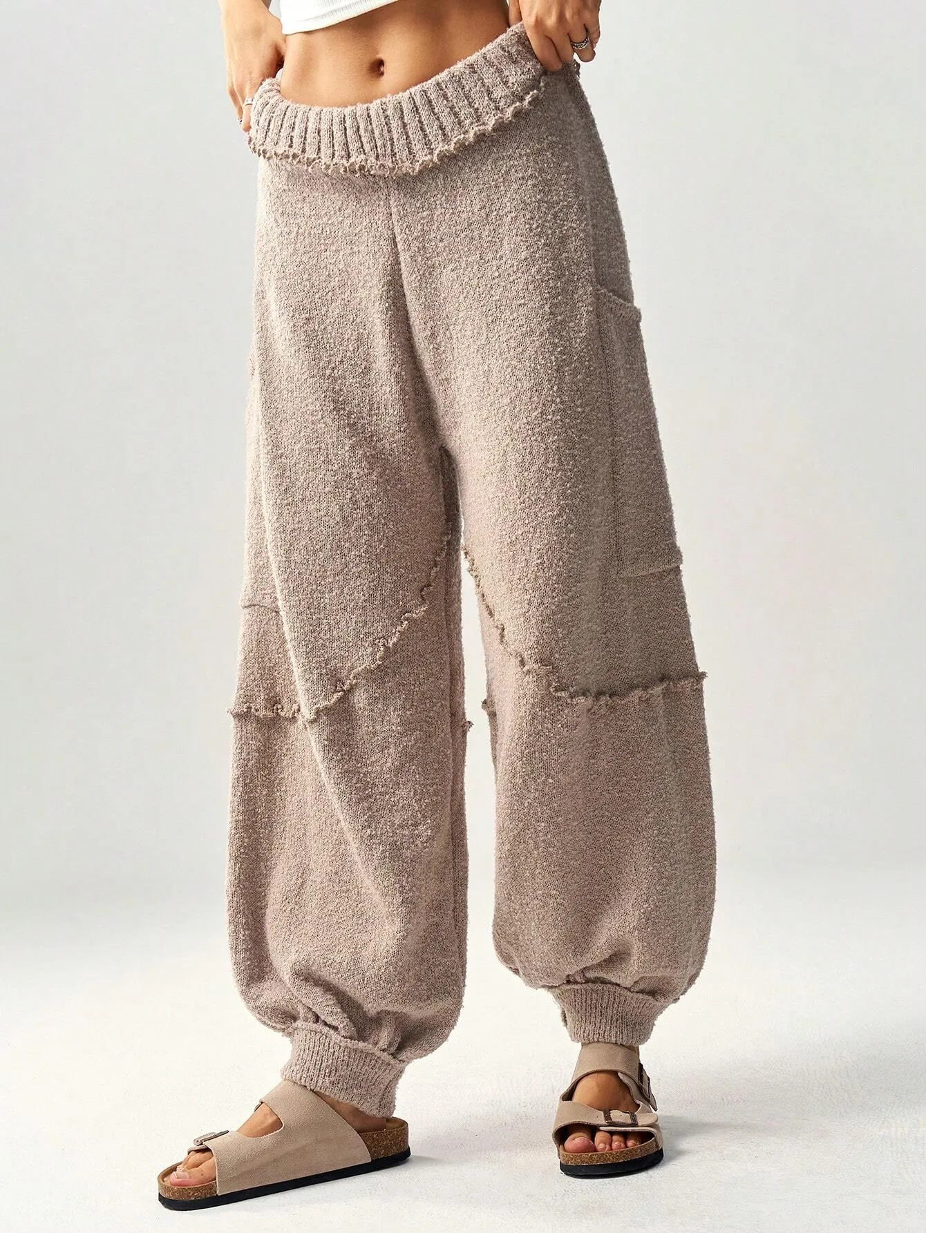 High-Waist Baggy Sweater Pants for Women – Stylish & Comfortable Joggers