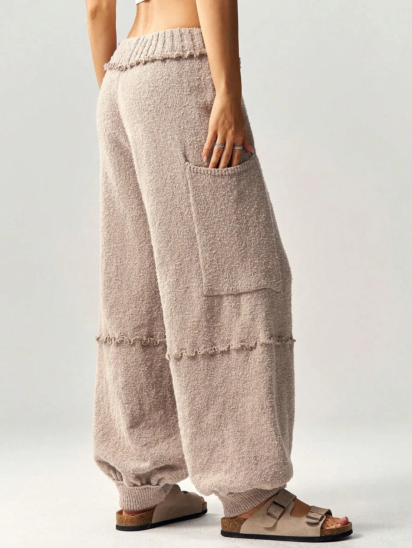 High-Waist Baggy Sweater Pants for Women – Stylish & Comfortable Joggers