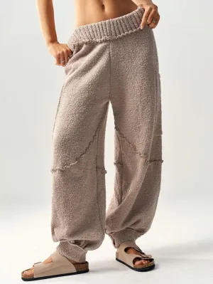 High-Waist Baggy Sweater Pants for Women – Stylish & Comfortable Joggers