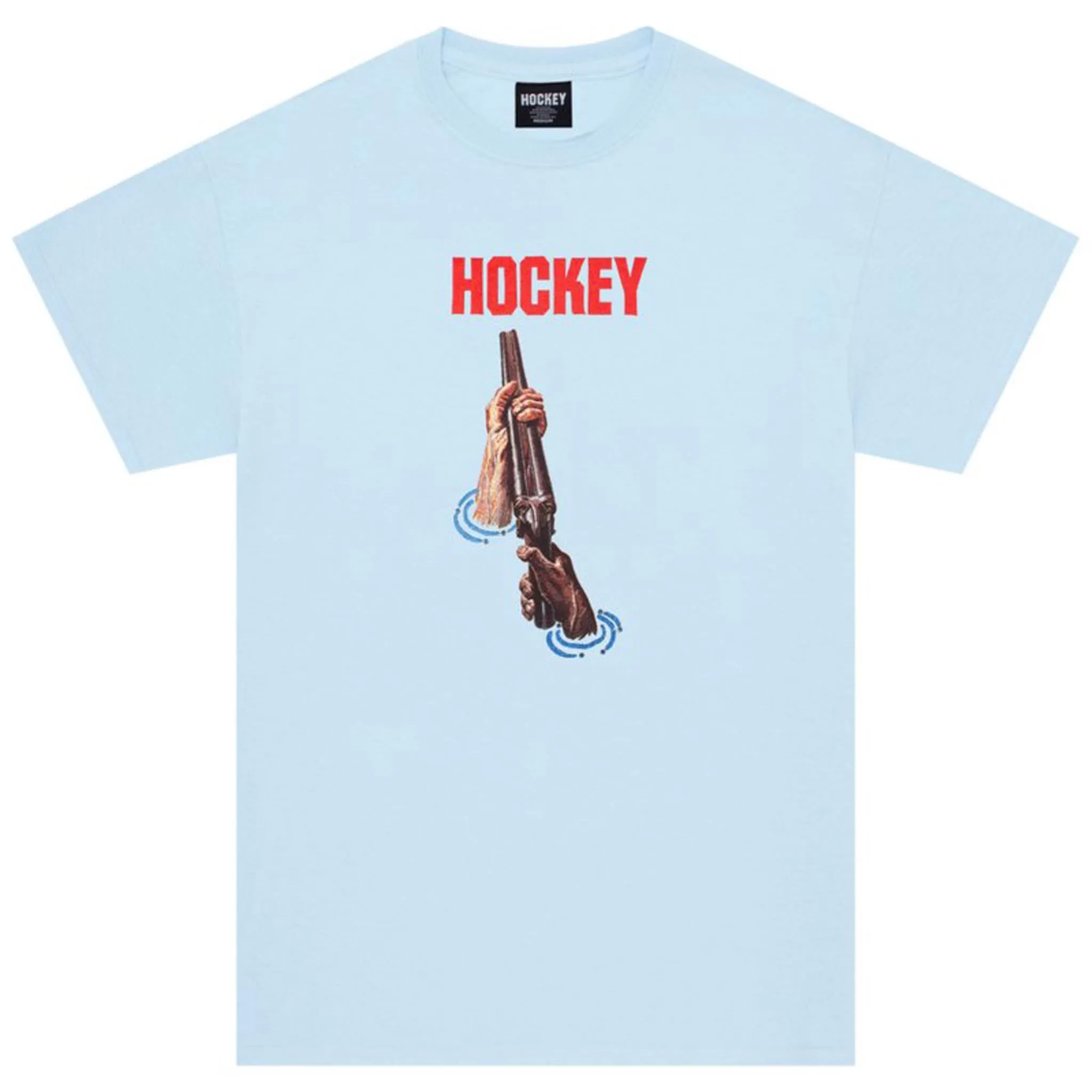 Hockey Shotgun Tee Light Blue