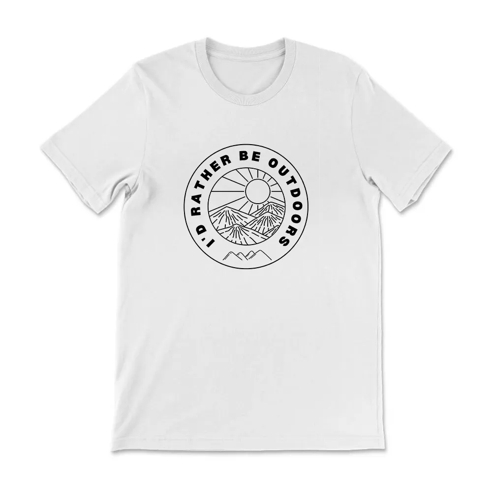 I'd Rather Be Outdoors Cotton Tee