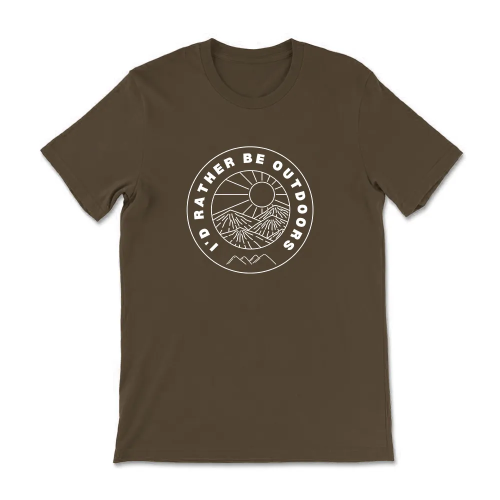 I'd Rather Be Outdoors Cotton Tee