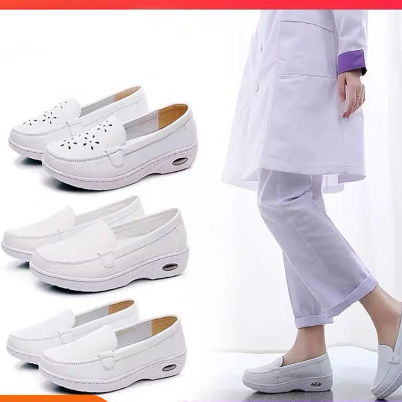 INSTOCK- Women's soft sole breathable anti-slip nurse shoes
