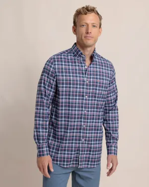 Intercoastal Bellinger Plaid Sport Shirt (Dress Blue)
