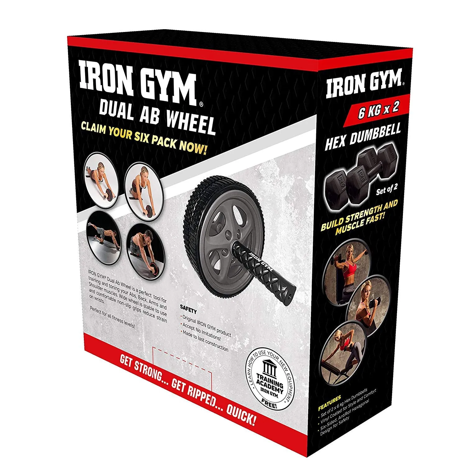 Iron Gym Dual Ab Wheel