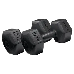 Iron Gym Fixed Hex Dumbbells - 2 x 4kg
