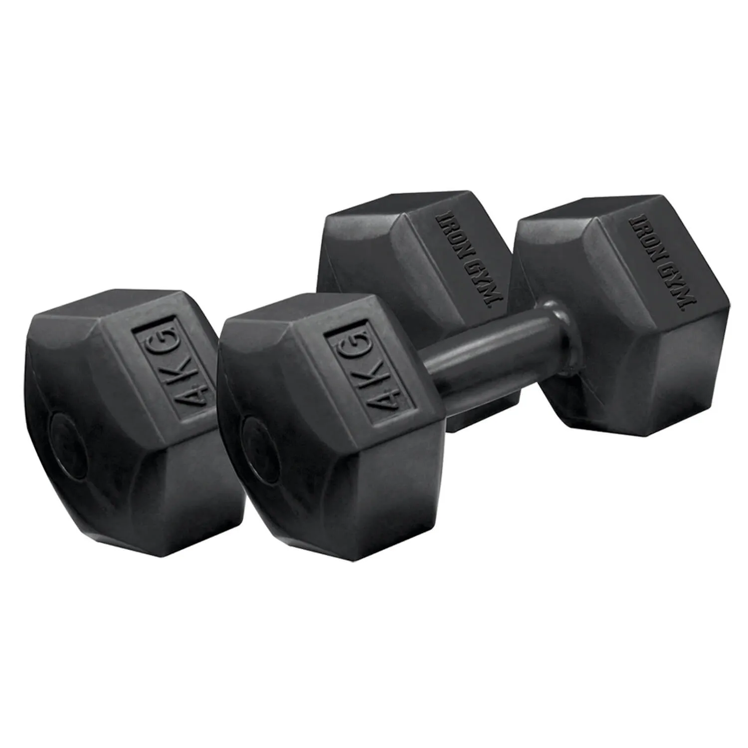Iron Gym Fixed Hex Dumbbells - 2 x 4kg