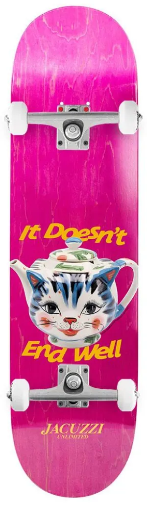 Jacuzzi Unlimited Tea Pot EX7 Pink x Venom Custom Complete Skateboard - 8.125"