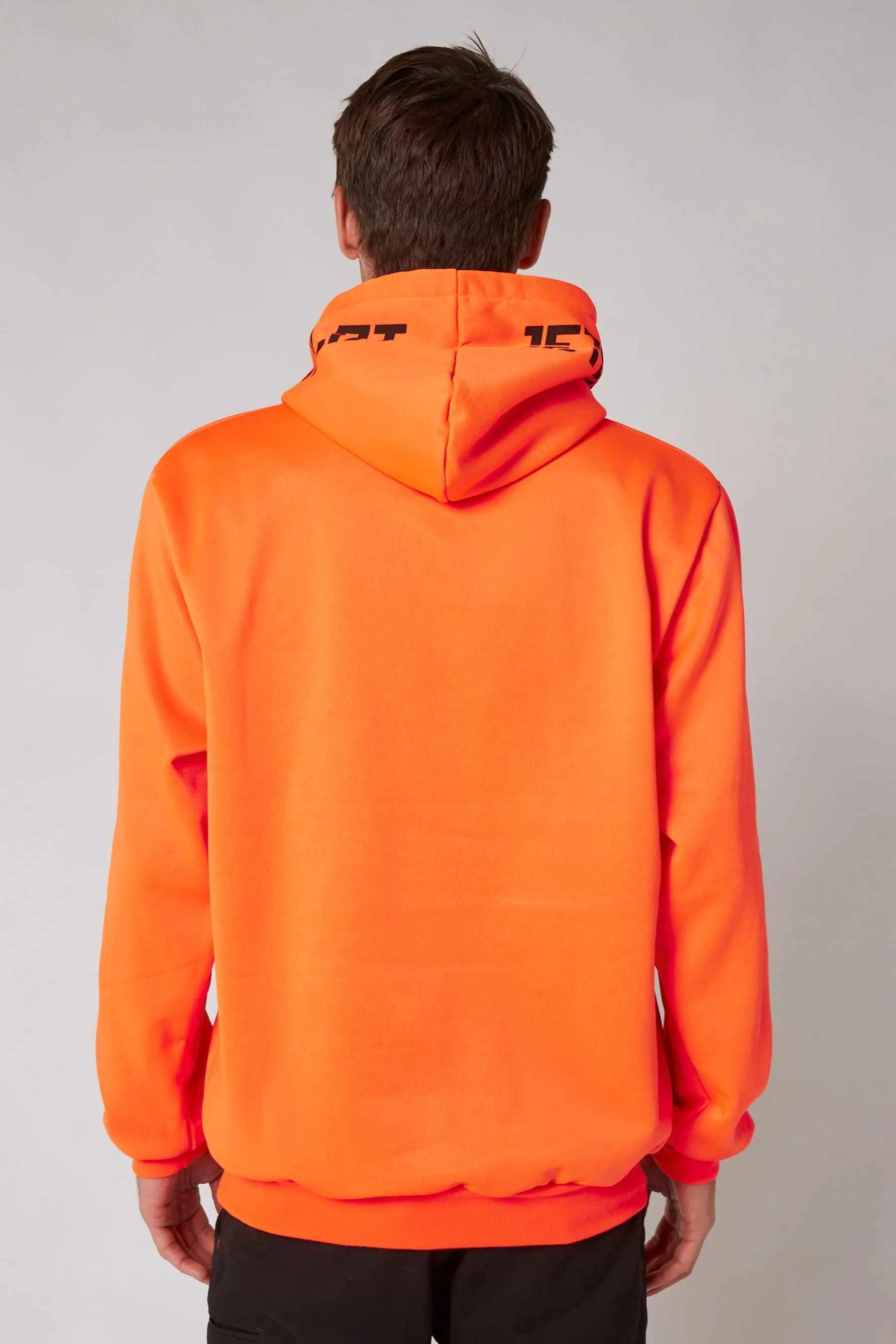 Jetpilot Sparked Mens Pullover Hoodie - Hi Vis Orange