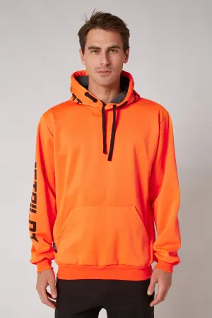 Jetpilot Sparked Mens Pullover Hoodie - Hi Vis Orange