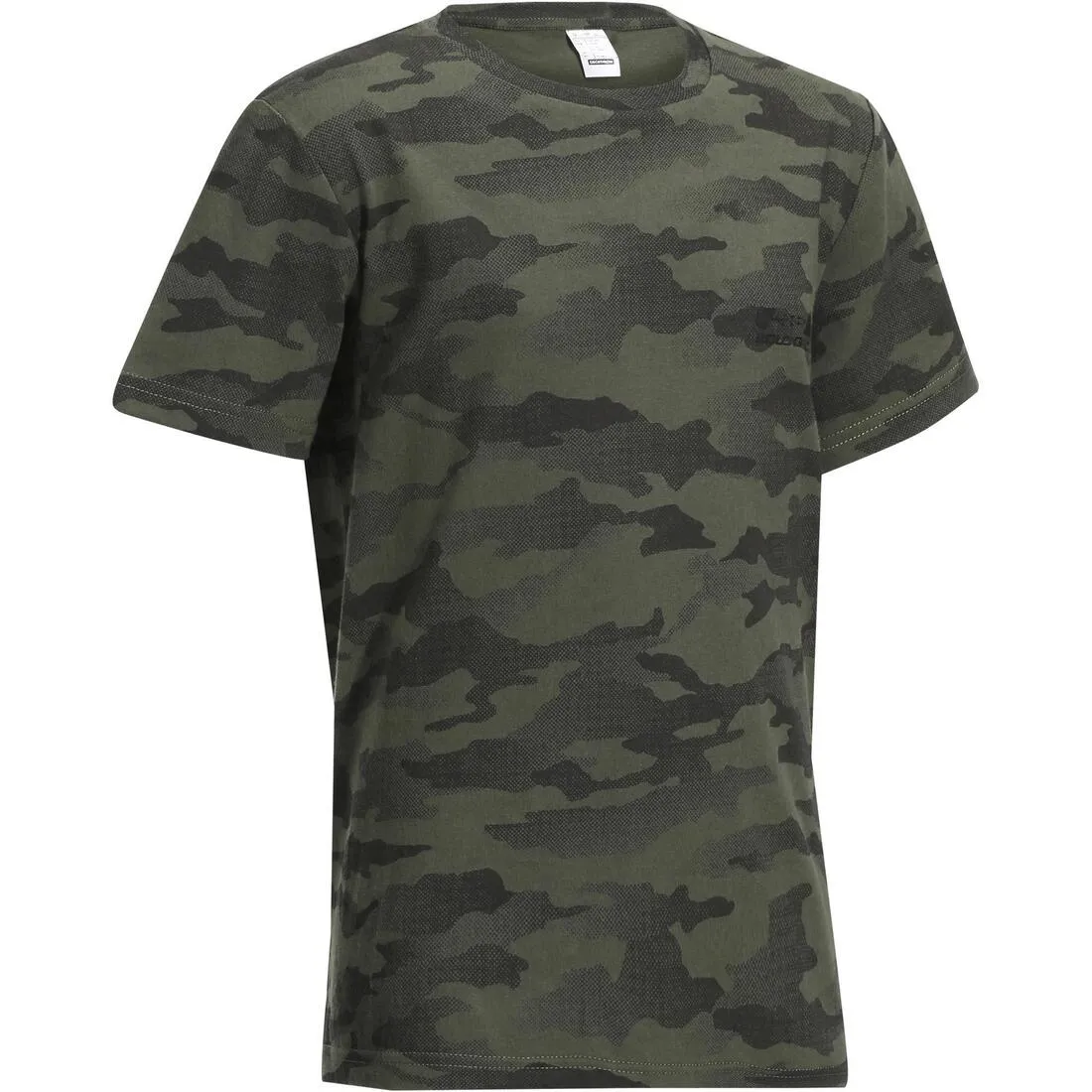 Junior Hunting Short-sleeved Cotton T-shirt - 100 island