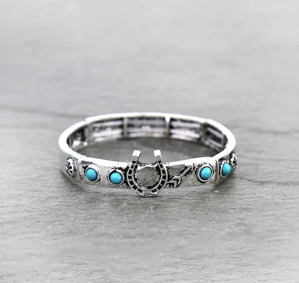 Kemp Center Horseshoe Stretch Bracelet