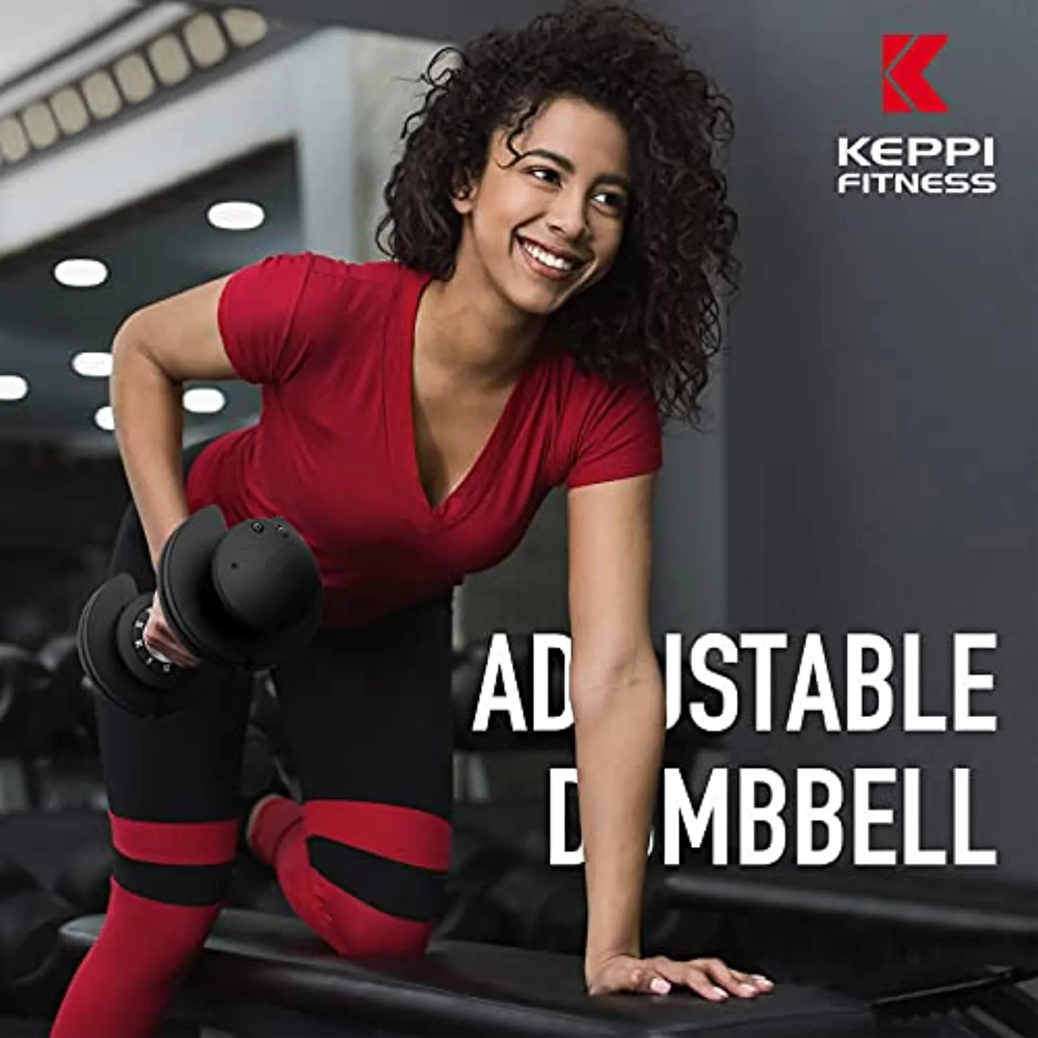 Keppi Adjustable Dumbbells Set-25lb Dumbbell with Anti-Slip Metal Handle for Exercise & Fitness Fast Adjust Weight for Full Body Workout Fitness