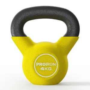 Kettlebell- Cast Iron Core with Neoprene Coated - 4/6/8/10/12/16KG
