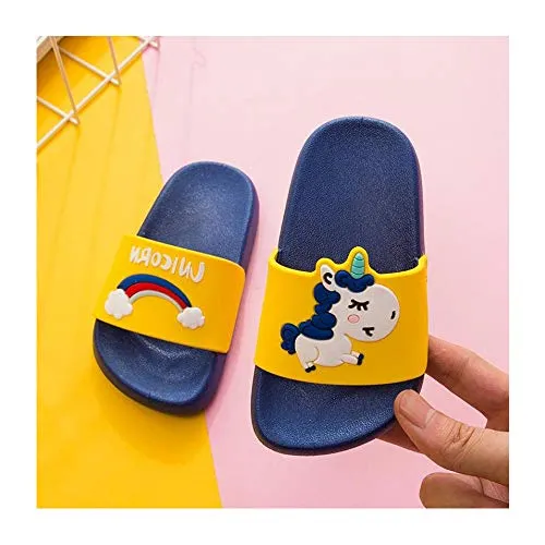 Kids Classic Cute Cartoon Lightweight Sandals (Dark Blue)