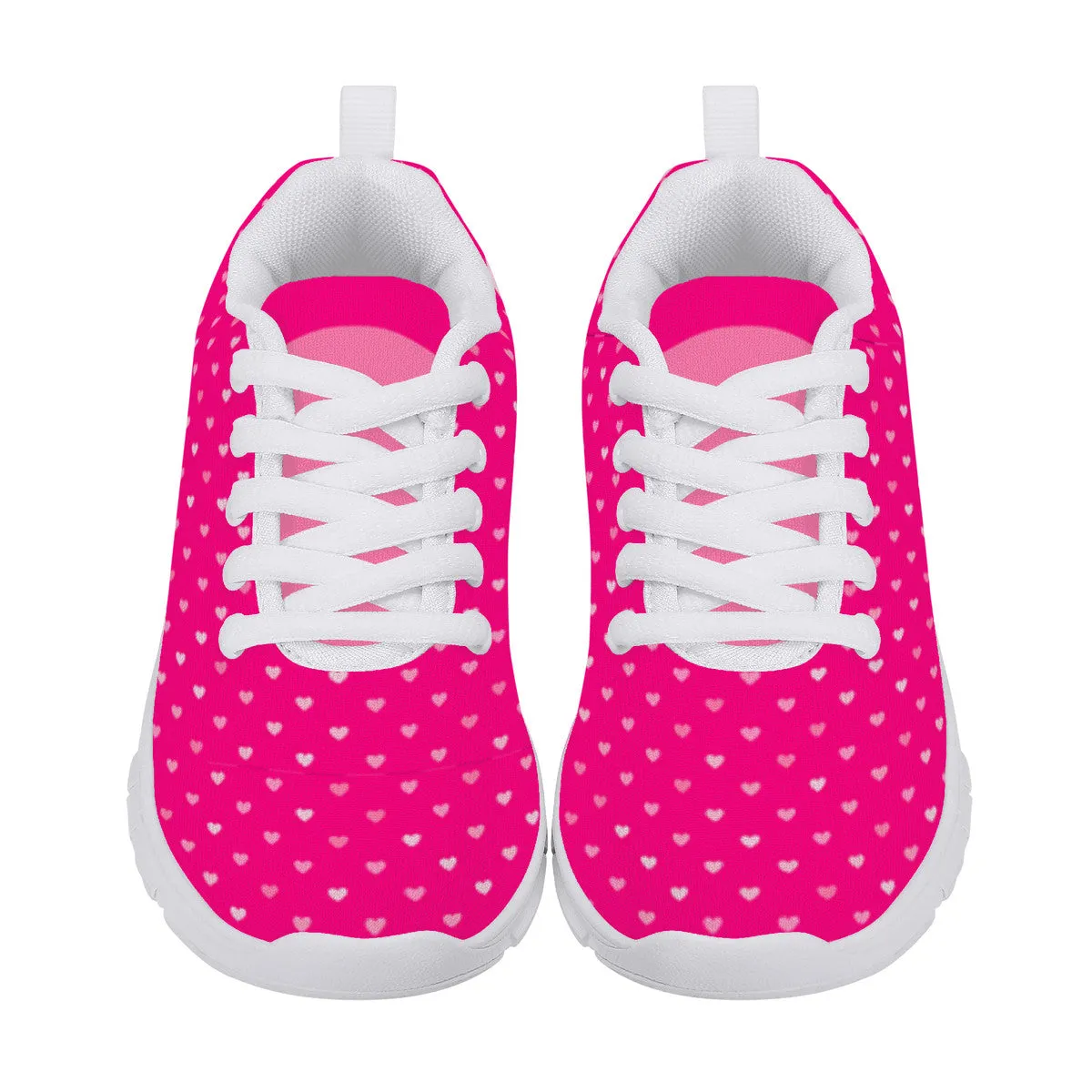 Kids Dance Sneakers - Pink Hearts
