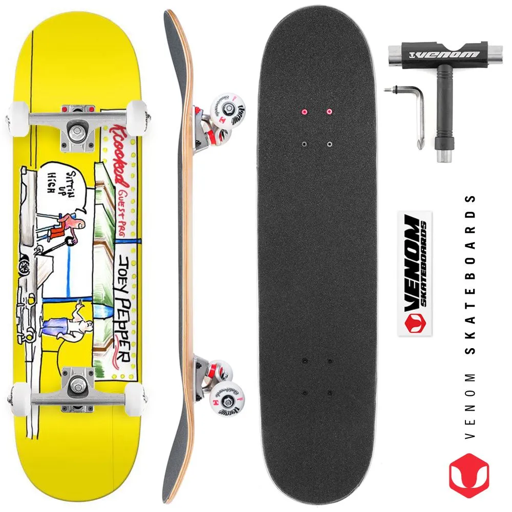 Krooked Guest Joey Pepper Guest Pro Custom Complete Skateboard - 8.25"