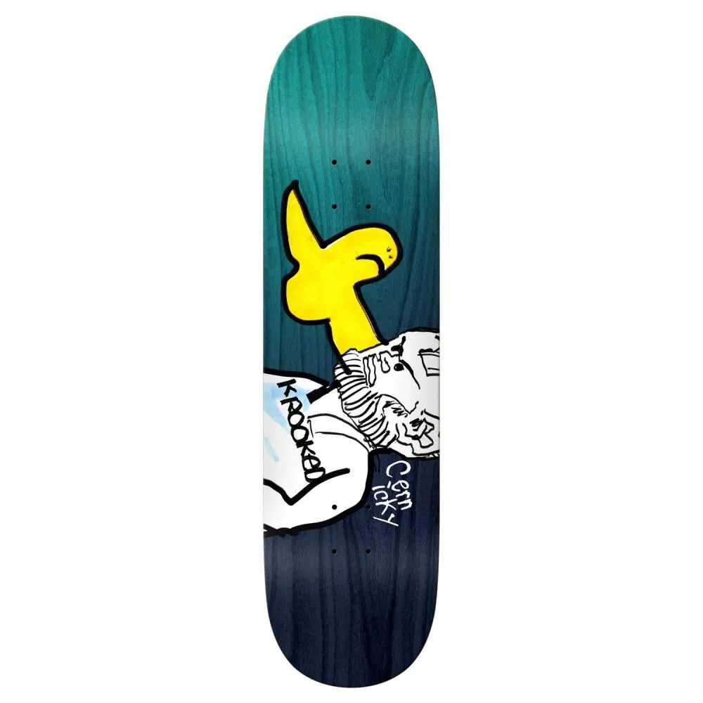 Krooked Pro Cernicky Socrates Custom Complete Skateboard - 8.06"
