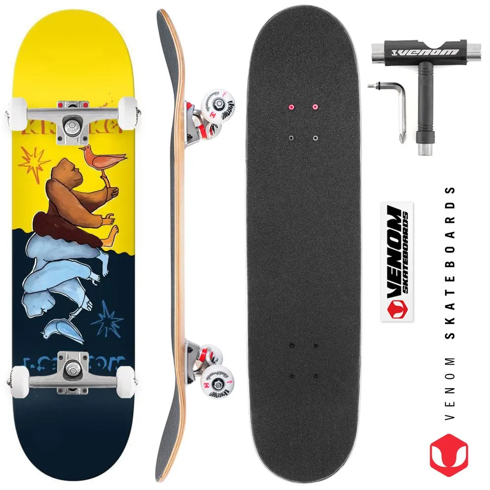 Krooked Pro Worrest Gorilla TT Slick Custom Complete Skateboard - 8.3"