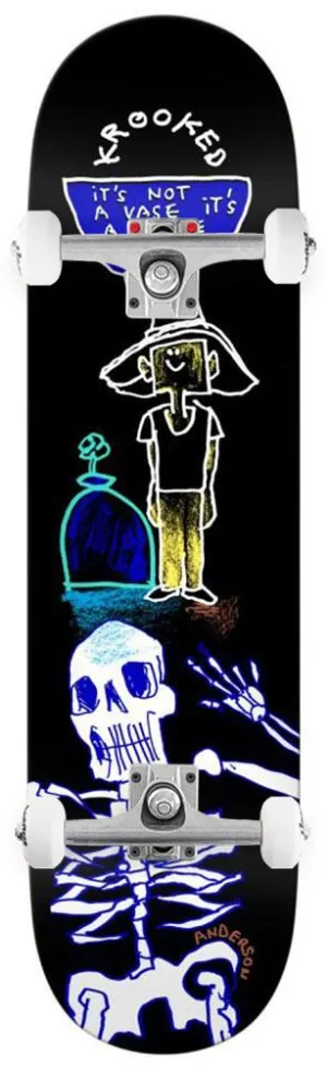 Krooked s Manderson Tombe Stone x Venom Custom Complete Skateboard - 8.38"