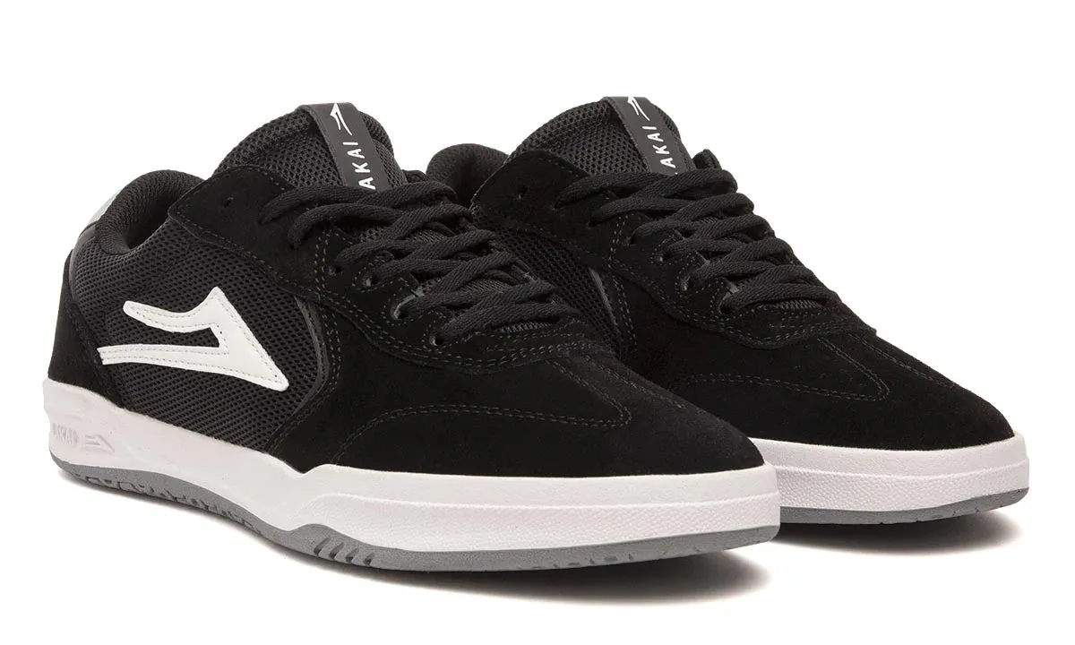 Lakai Atlantic Shoes Black/Light Grey Suede