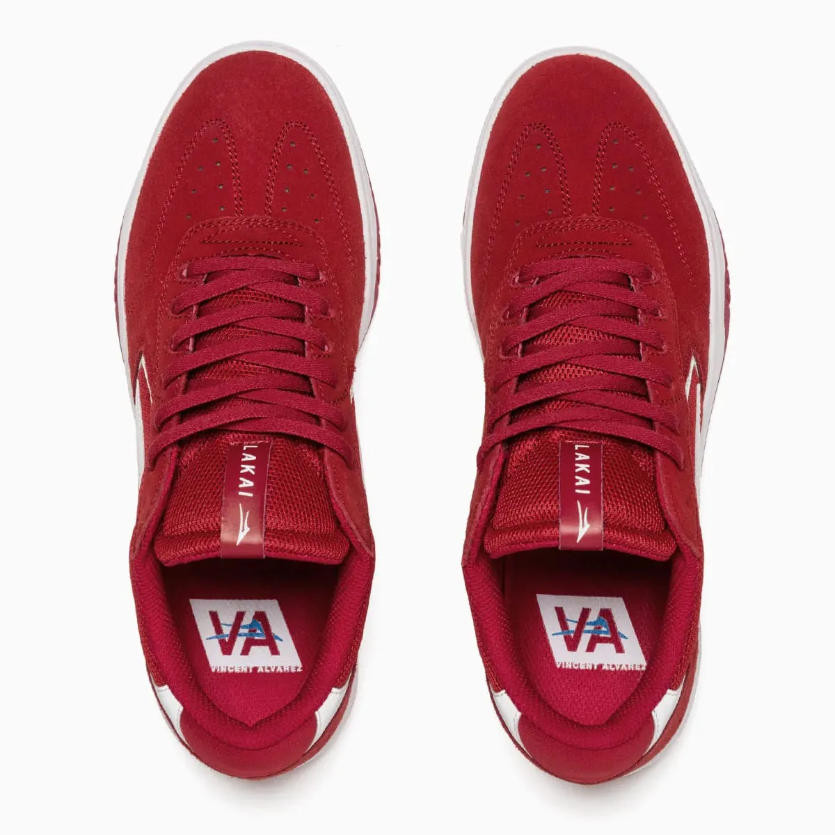 Lakai Atlantic Shoes Red Suede