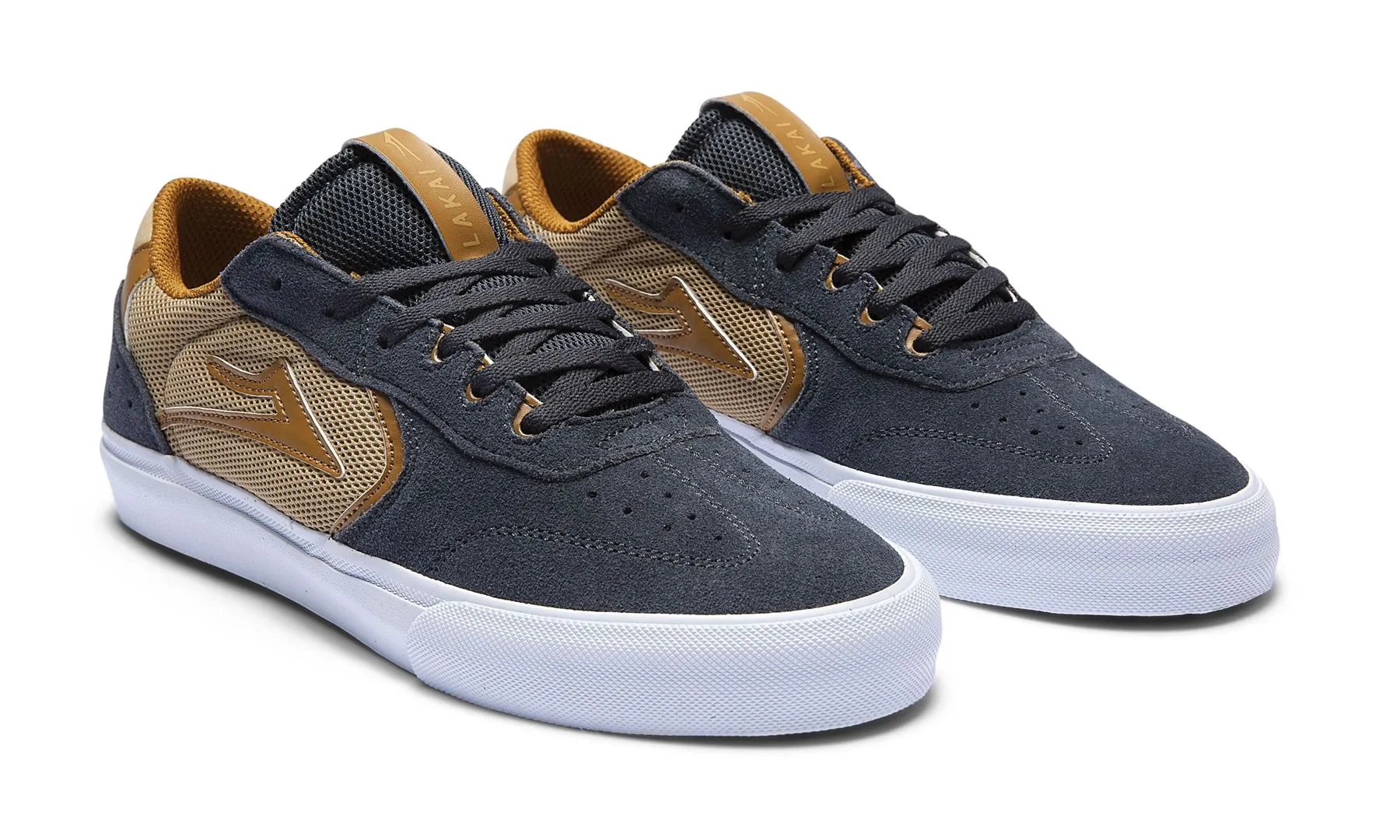 Lakai Atlantic Vulc Skate Shoes - Charcoal / Tan