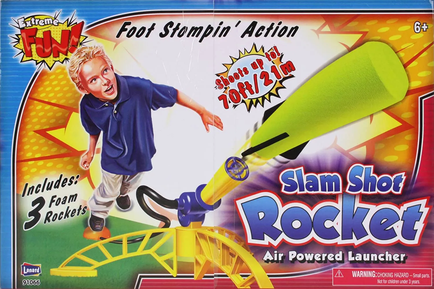 Lanard Sky Rocket Launcher and 3 Rockets