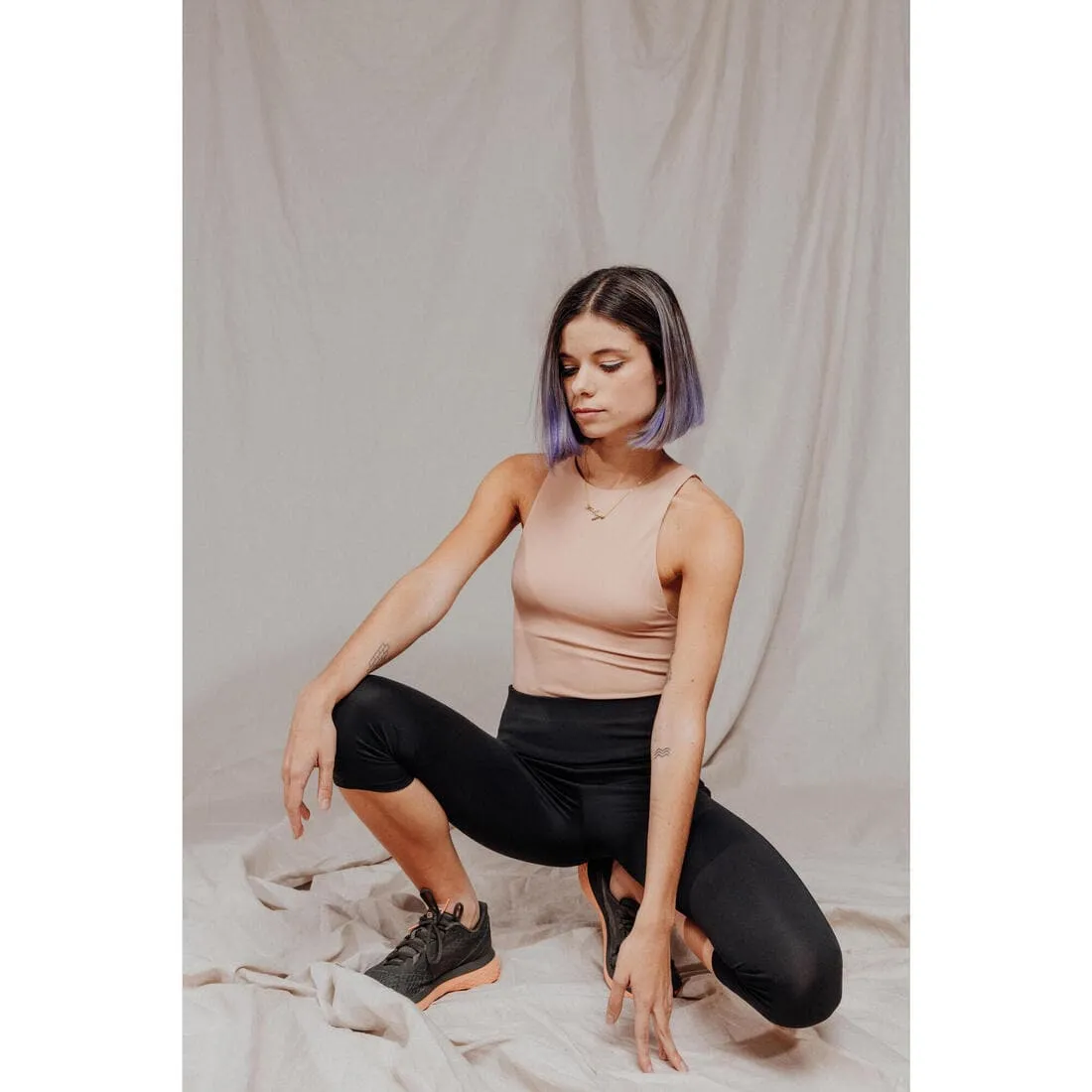 Legging court running femme - Support