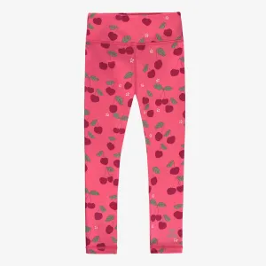 Legging de sport rose à motifs, enfant  || Pink sports legging with all over print, child