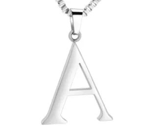 Letter Cremation Necklace