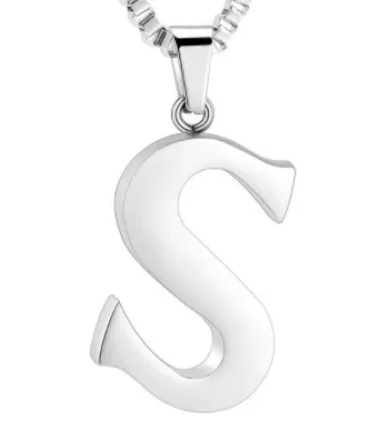 Letter Cremation Necklace