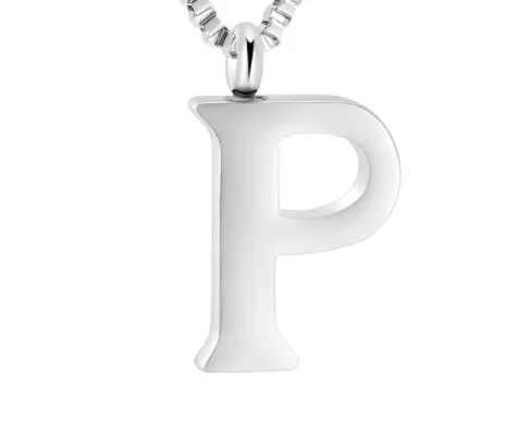 Letter Cremation Necklace