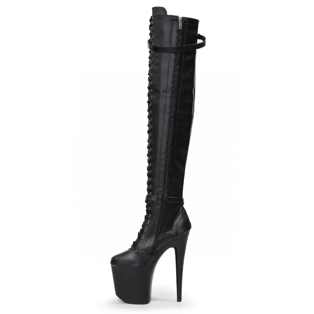 Lexx - Black Vegan Leather - Street Sole