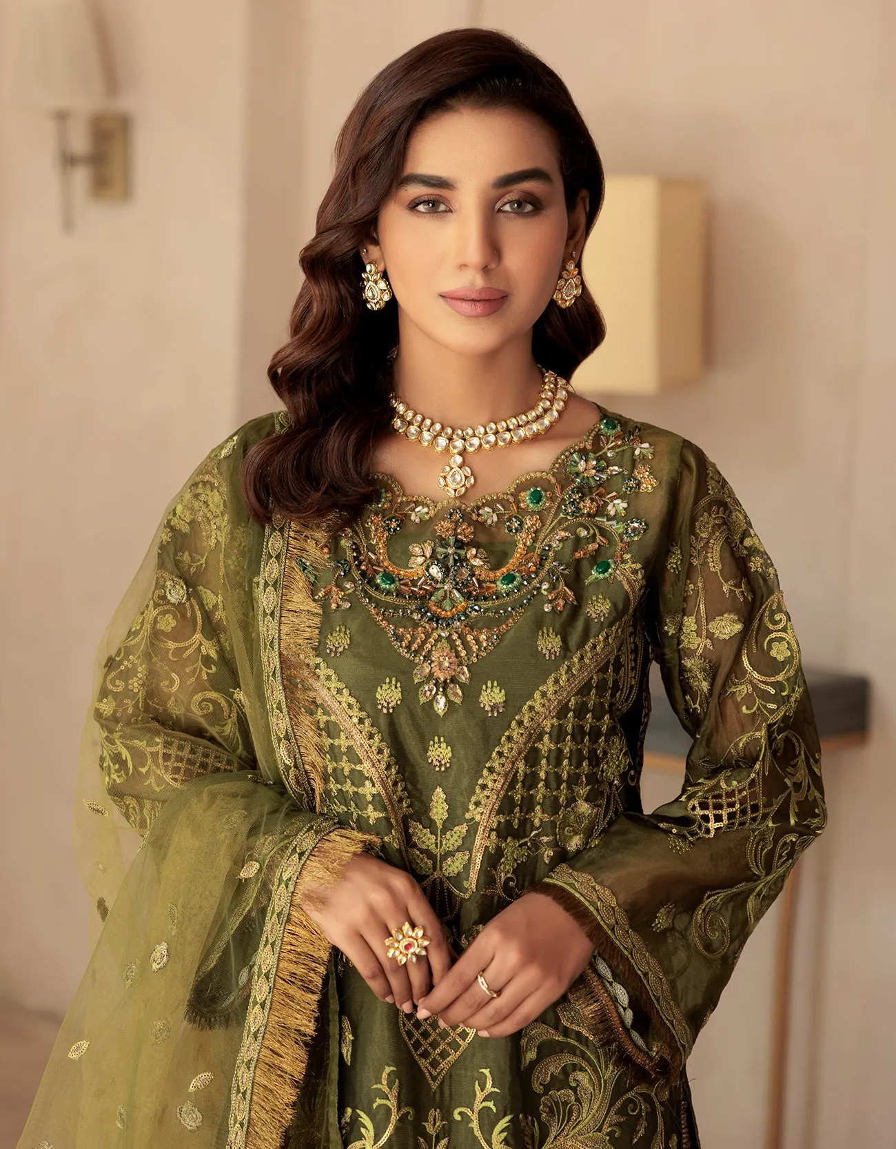 LF 507  | Emaan Adeel Le Festa Premium Collection 2022 Vol-5 |  Unstitched Embroidered Organza Suit